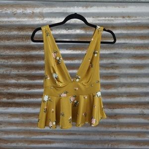 Yellow Floral Blouse